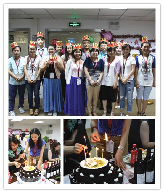 与RCC一起过生日的员工（RCC北京公司）