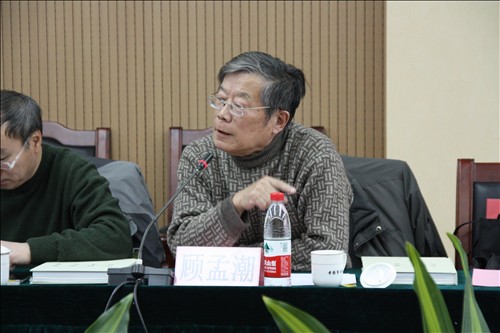 中国建筑学会高级建筑师、著名建筑评论家顾孟潮发言